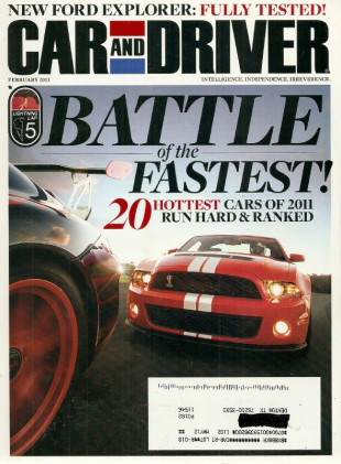 CAR & DRIVER 2011 FEB - FASTEST of the FAST, EQUUS vs LS460L, SLS AMG GT3